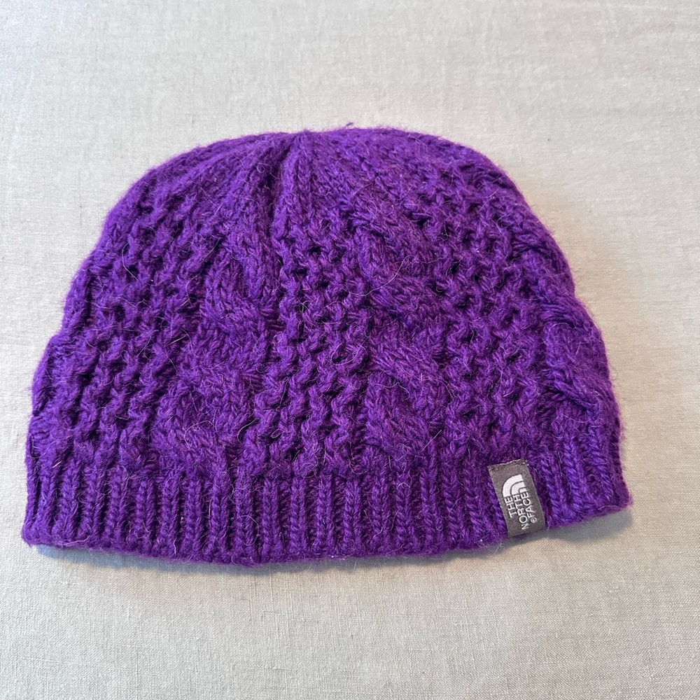 North Face Purple Beanie